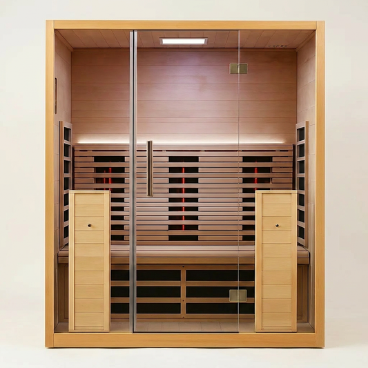 LumaTherm PureGlow Infrared Sauna Cabin — Studio Shot